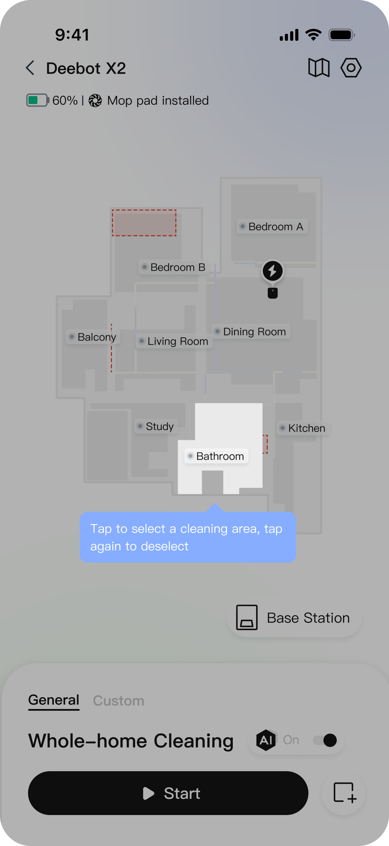 Guided custom cleaning.